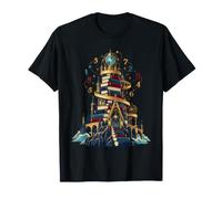 Tour De Livres Maths Magicien Géométrie T-Shirt