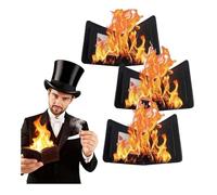 Tour de magie pour portefeuille, professionnel pour magiciens, adultes et artistes amateurs activés (noir-3 pièces, L)