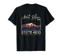 Tour de Mont Blanc TMB Europe France Italie Cadeaux de randonnée cool T-Shirt