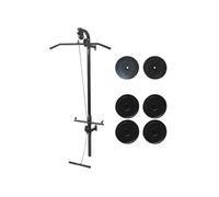 vidaXL Tour de musculation murale avec plaques de poids 40 kg - acier solide - noir