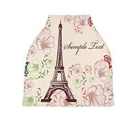 Tour De Paris Housse de Canopée de Siège de Voiture pour Poussette Bébé Dais Siège-Auto Couverture D'Allaitement Pare-Soleil Respirant Extensible pour Garçons Filles
