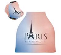 Tour De Paris Rose Bleu Housse de Canopée de Siège de Voiture pour Poussette Bébé Dais Siège-Auto Couverture D'Allaitement Pare-Soleil Respirant Extensible pour Garçons Filles