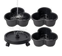 Tour de plantation, pots de fleurs empilables, tour de fraise, planteur de jardin vertical, planteur de jardin vertical à 3 niveaux, tour verticale empilable, fleurs de jardin et planteurs de légumes