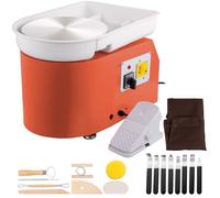 Tour de Potier 11 Pouces-Duoku-0-300 tr/min Roue en Céramique 350 W Vitesse Réglable-avec Outils de Sculpture