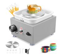 Tour de Potier, Couleeur 2000RPM 30W Tour de Poterie Électrique avec Bassin en ABS Amovible et Plateau Tournant de 6.5/10cm Tour Potier Poterie Enfant et Adultes Outil de Bricolage pour Céramique