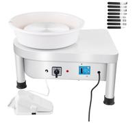 Tour de Potier-Duoku-25 cm 280W-Machine de Formage de Poterie Électrique avec Pédale-pour l'artisanat en Argile DIY