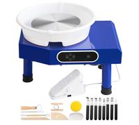 Tour de Potier-Duoku-25 cm 350 W-Céramique avec Pédale-Outils de Sculpture et Tablier pour l'artisanat