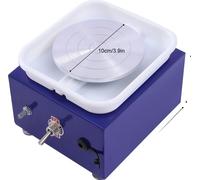 Tour de potier électrique, puissance 24W, vitesse 2000 tr/min, design compact, bleu