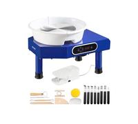VEVOR Tour de Potier 25 cm de Dia. Roue de Poterie Électrique 350 W 60-300 tr/min Machine de Poterie Électrique Charge Max. 5 kg d’Argile avec Pédale Bassin Amovible pour Modeler Artisanat Céramique
