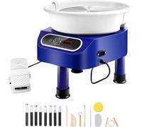 Tour de potier SucceBuy, machine à façonner les poteries de 10 pouces. tour de potier électrique 350 W avec pédale et écran tactile LCD. Tour céramique à entraînement direct avec 3 pieds de support po