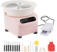 Tour de potier VEVOR, machine à façonner les poteries de 25 cm, tour de potier électrique de 350 W avec pédale & écran tactile LCD, tour céramique à entraînement direct avec outils de façonnage pour l