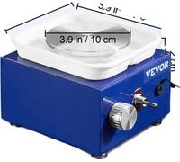 Tour de potier, vitesse réglable, bol amovible, mini 0-300 tr/min