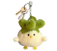Tour de poupée en peluche, porte-clés de poupée doux,Pendentif porte-clés de 15 cm/5,91 pouces | Ornement suspendu créatif, bandes dessinées pour animaux pour garçons adultes, jaune, Fare riferimento