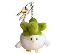 Tour de poupée en peluche, porte-clés de poupée doux,Pendentif porte-clés de 15 cm/5,91 pouces | Ornement suspendu créatif, bandes dessinées pour animaux pour garçons adultes, Blanc, Fare riferimento