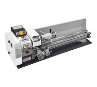 Tour de précision 220 × 750 mm - Moteur à balais 1200 W, réglage de la vitesse en continu de 0 à 3000 tr/min, mandrin à trois tensions de 125 mm, alésage de broche de 38 mm, distance de pointe de 750