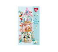 Tour de princesse - Ze Princess Tower - Architecture richement décorée - Bois et plastique - Ø 28 cm