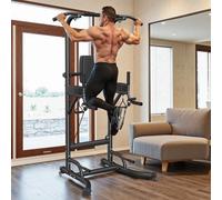 Tour de puissance, Station de trempage à domicile, barre de traction, tour de puissance multifonction, entraînement de poussée, exercice Abdominal pour l'entraînement de force en salle de sport Black