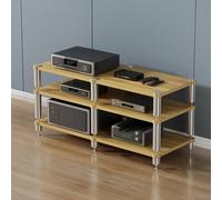 Tour de rack HiFi AV - Ma Sto pour projecteur, lecteur DVD, console de jeu et décodeur de câbles - Support de divertissement portable en bois pour home cinéma et configuration de jeu