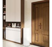 Tour de rangement à chaussures rotative à 360 °, armoire verticale en métal pour un rangement peu encombrant, design moderne