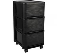 Tour de rangement en plastique moderne 3 tiroirs