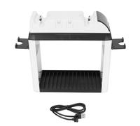 Tour de rangement multifonctionnelle pour jeux vidéo avec chargeur et support vertical pour manettes PS5, PS4 et Xbox Switch. Éclairage d'ambiance