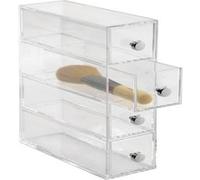 Tour de rangement pour cosmétiques 4 tiroirs InterDesign Transparent G