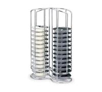 Home Equipement 50927 Tour de Rangement Inox pour Dosette Tassimo