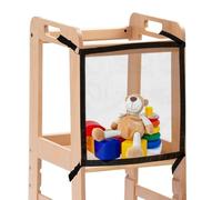 Tour de sécurité pour enfant - 53 x 53 cm - Filet de sécurité pour ustensiles de cuisine - Filet dense de protection sur les 4 côtés - Pour tour de cuisine, marchepied d'apprentissage, tour debout