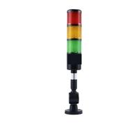 Tour de Signal LED industrielle à 3 couches, lumière d'avertissement, lampe d'alarme, base différente, lumière d'avertissement sonore 24V for Machine(Rod type)