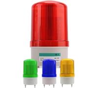 Tour de signalisation industrielle avec lampe d'alarme, gyrophare à LED, stroboscope rotatif, signal sonore et visuel, 12 V, 24 V, 220 V, avec buzzer.(Blue,AC220V)