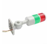 Tour de signalisation LED 12 V, lumière de signal de machine industrielle, 1 à 5 couches rouge, vert, jaune, lampe indicateur Andon avec base rotative (2 niveaux avec buzzer)