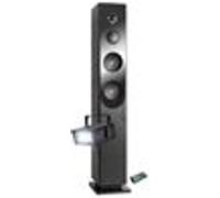 Inovalley Tour de son Blacktower+ - CD Bluetooth FM USB 100W télécommande Mini Strobe en cadeau