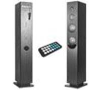 Inovalley Tour de son Blacktower – CD Bluetooth FM USB 100W télécommande LED