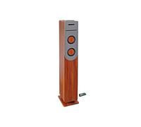 Tour de son finition Bois avec lecteur CD, Bluetooth, FM et USB, 100W + télécommande HP34-BTH-CD