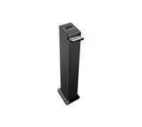 INOVALLEY Tour de Son Hifi 60W Noire avec Lecteur CD, Bluetooth, FM et USB, Télécommande, Jeu de lumière Boule LED, Colonne Chambre Salon