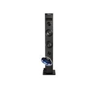 Tour de Son HIFI Bluetooth Black 50W SKYCHARM USB, Radio FM et AUX in Télécommande, Entrée Optique, avec AMPOULE LED offerte