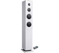 Tour de Son HP33-CD-WHITE avec Lecteur CD, Bluetooth, FM et USB, 100W + télécommande
