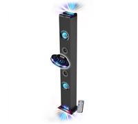 Tour de son INOVALLEY HP58BTH - Lumière LED Multi-rayons, Bluetooth, Radio FM, AUX - 4x 15W, Télécommande, LED OVNI
