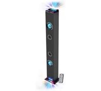 Tour de son INOVALLEY HP58BTH - Lumière LED Multi-rayons, Bluetooth, Radio FM, AUX - 60W, Lumières Bagues LED EN CADEAUX