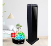 Tour de son - MPman T500CD HIFI Bluetooth - 20W RMS- CD - 2 USB - AUX - Radio FM, Boule LED, Colonne Chambre Salon G