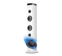 Tour de son Ngs SKYCHARMPROWHITE Puissance 50W, Appairage multiple, Bluetooth, USB, Entrée Optique, Entrée Micro, LIGHT OVNI LED