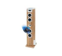 Tour de son Thomson DS121CD - 60W, Multimedia Bluetooth, Lecteur CD, télécommande, AUX, RADIO FM, Bois/blanc, Jeu de lumière LED