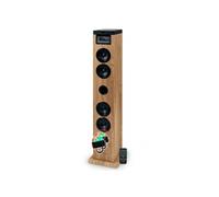 Tour de son Thomson DS122CD - 60W - Hifi Bluetooth, Lecteur CD, télécommande, AUX IN, RADIO FM - Bois/Noir, Bagues LED inclus