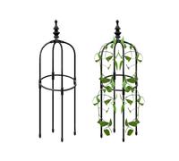 Tour De Support pour D'extérieur - Treillis Obélisque Antirouille Noir, Support d'escalade Vertical pour Vignes De Pois De Senteur | Pilier De Jardin Décoratif, Piquet en Métal Robuste pour La