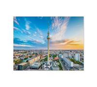 Tour de télévision à Alexanderplatz, Berlin, Allemagne，Adultes Puzzle 1000 Pièces pour Adolescents Adultes Jeux De Casse-tête Amusants Puzzle en Papier（38x26cm）-B73