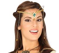 Fiestas Guirca Diadème médiéval femme - métal doré - taille unique