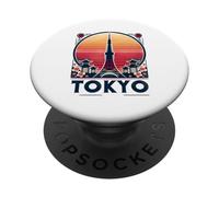 Tour de Tokyo emblématique Vintage PopSockets PopGrip Adhésif