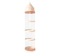Tour de transparente, support de collection de poupées, pare-poussière avec fermeture à glissière, support de rangement vertical peu encombrant, présentoir en peluche de style princesse, rangem