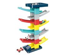 Tour de voiture avec rampe pour tout-petits - Structure de piste de glisse dynamique, ensemble de jeu de course de véhicules lumineux | Détail de couche Stable, avantage de croissance cognitive, adapt