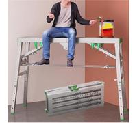 Tour D'Échafaudage Pliable Et Portable À Hauteur Réglable, Capacité De Charge De 400 Kg, Structure En Acier Au Carbone Pour Une Utilisation Polyvalente En Plateforme De Travail, 001-200*40 Cm